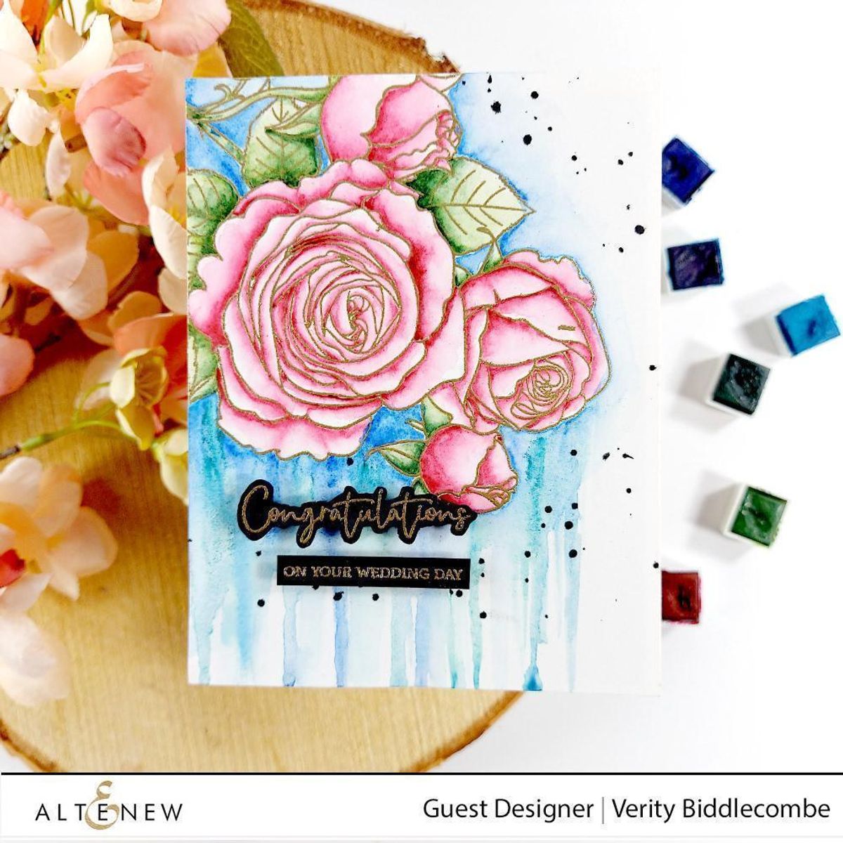 Altenew Fresh Cut Roses Stamp Set