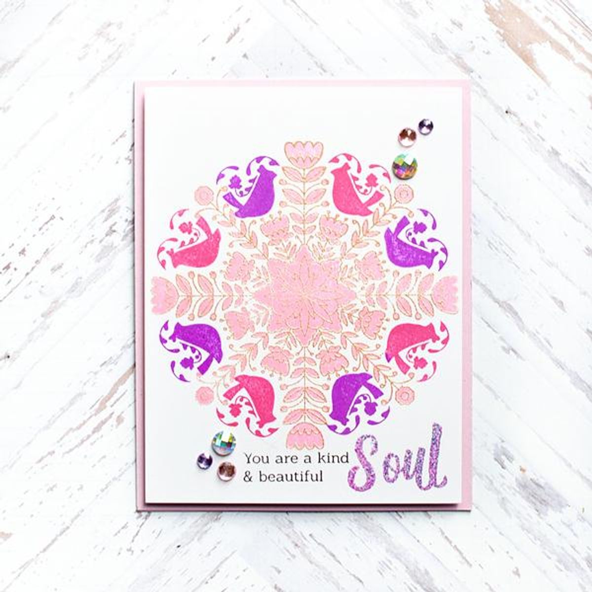 Pinkfresh Studio Folk mandala stamp set