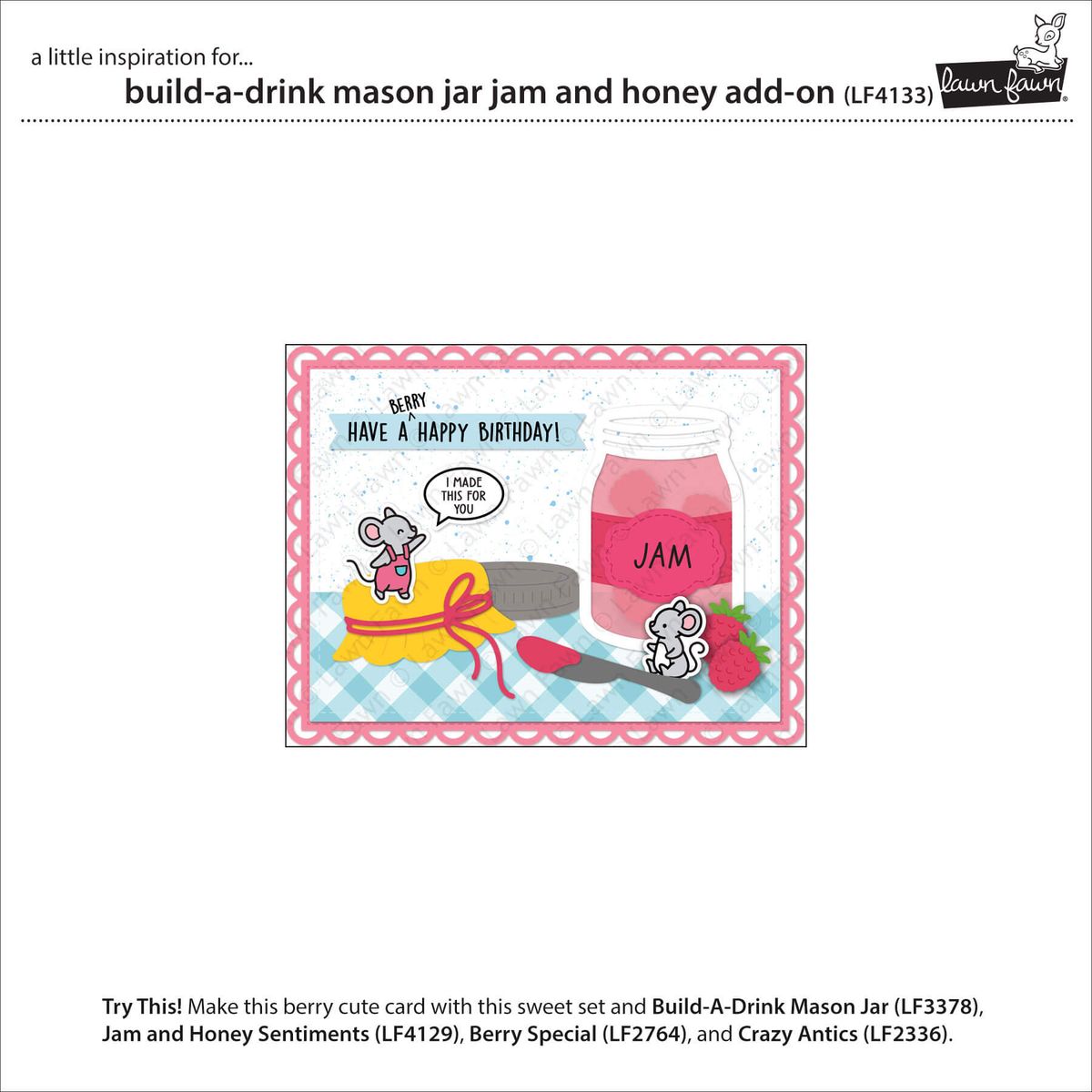 Build-A-Drink Mason Jar Jam and Honey Add-On Dies