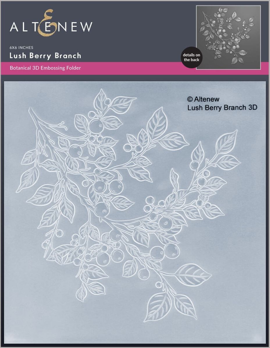 Altenew Lush Berry Branch 3D Embossing Folder Bundle