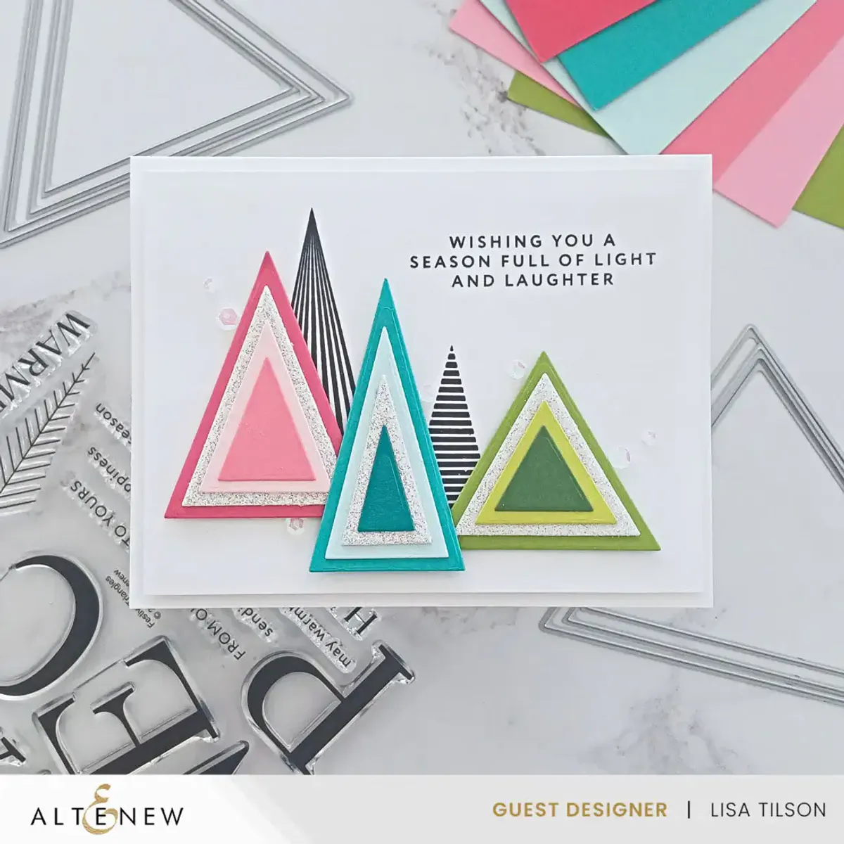 Altenew Glitter Cardstock Set - Moonstone
