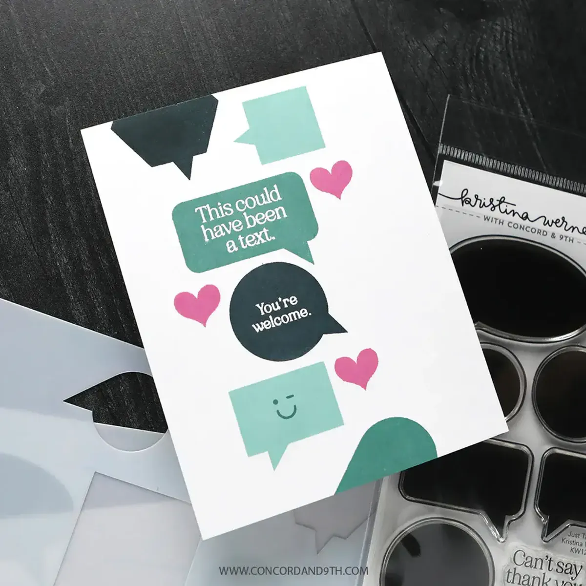 Kristina Werner Just Talking Stamp Set