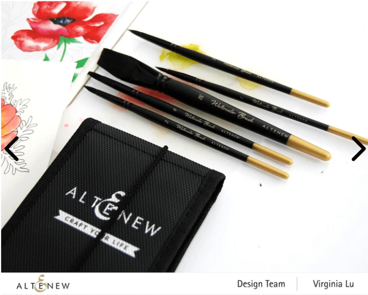 Altenew Coloring Book and Watercolor Brushes Bundle