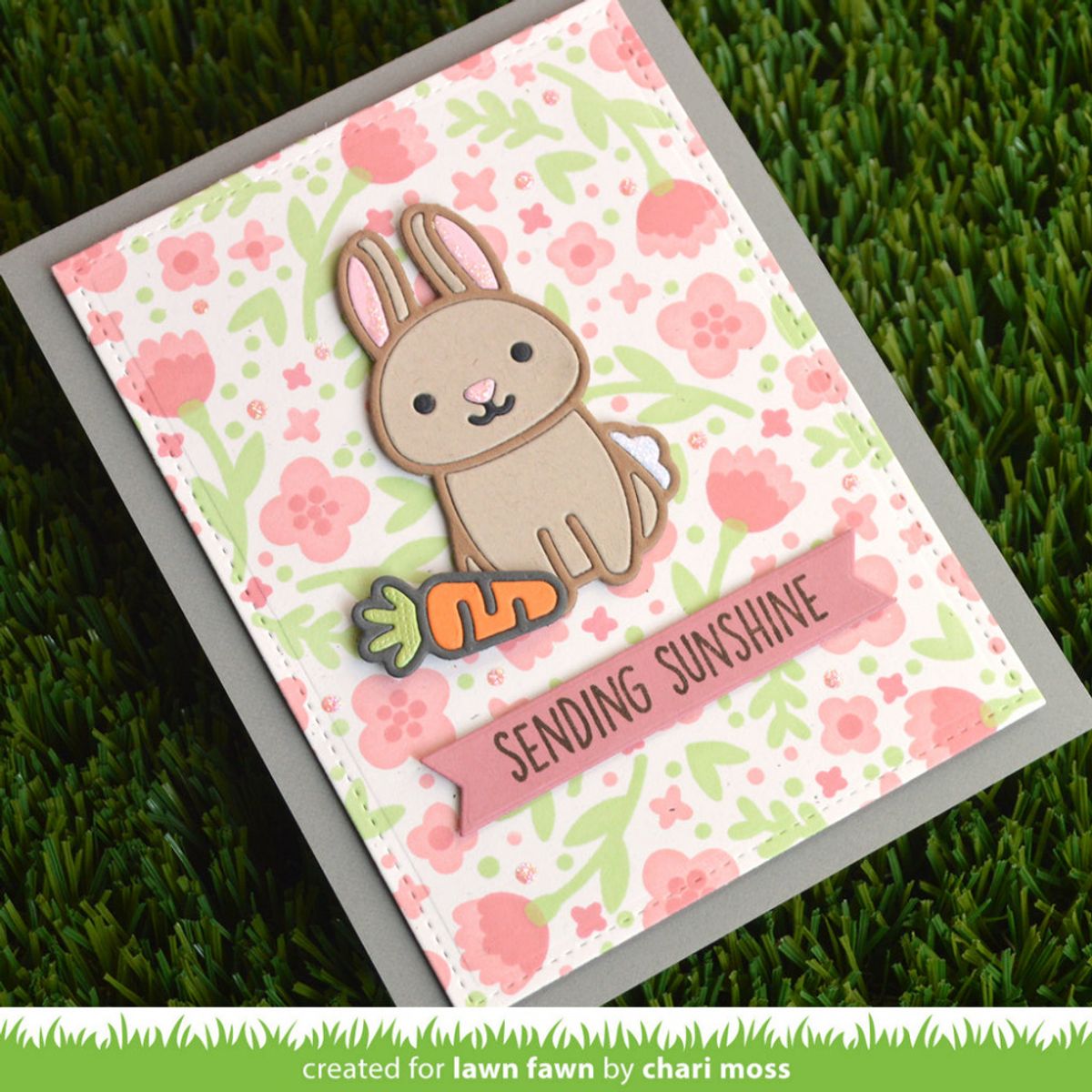 Lawn Fawn Spring Blossoms Background Stencils