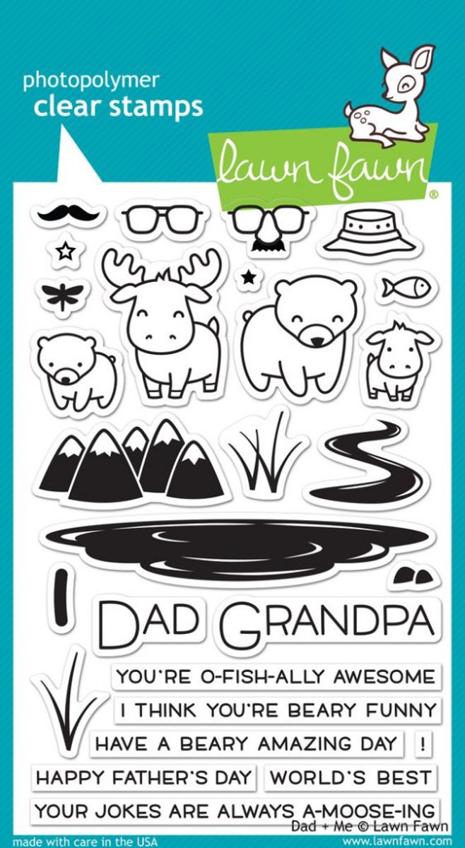 Lawn Fawn Dad + Me Stamp Set