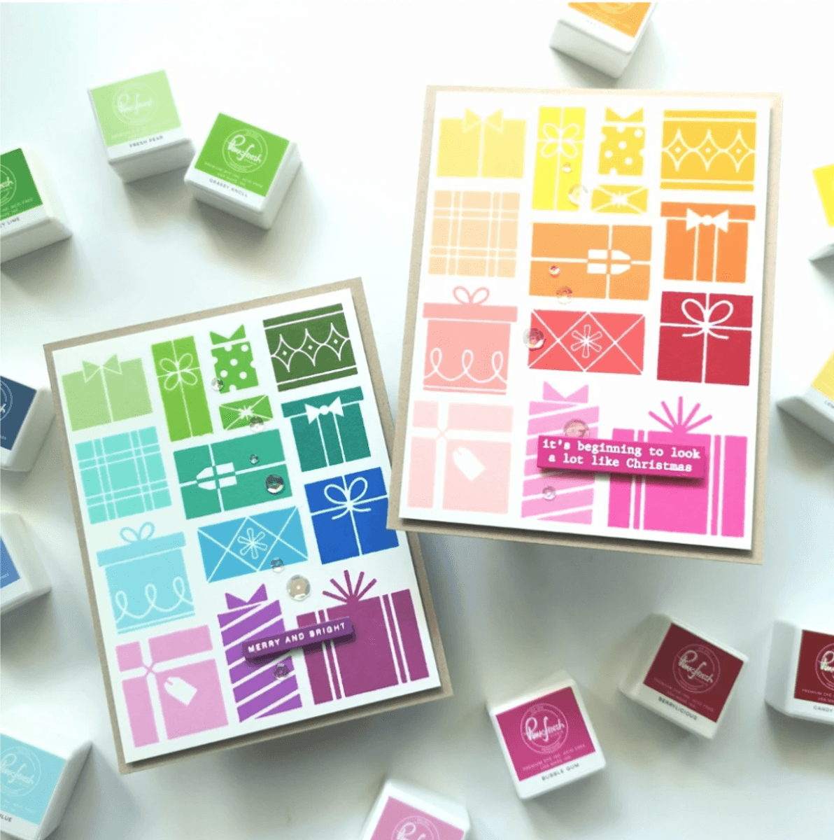 Pinkfresh Studio Gift Boxes Stamp and Die Set