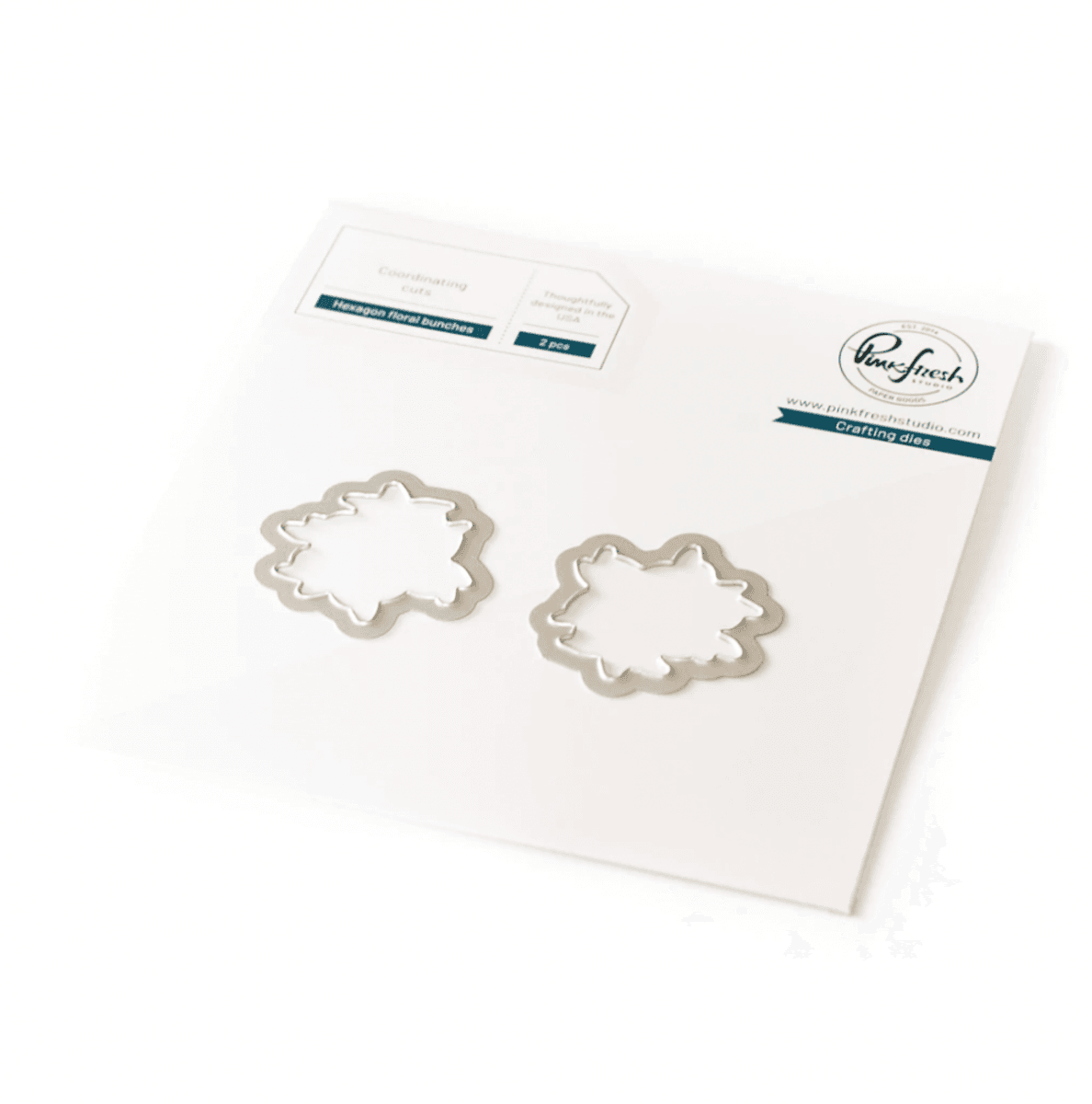 Pinkfresh Studio Hexagon Floral Bunches die set