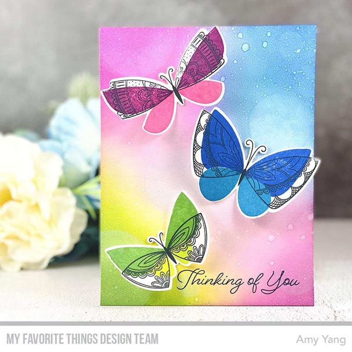 MFT Brilliant Butterflies stamp set