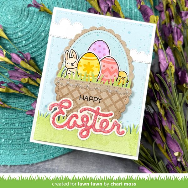 Hovedbilde Lawn Fawn Basket Weave Stencils