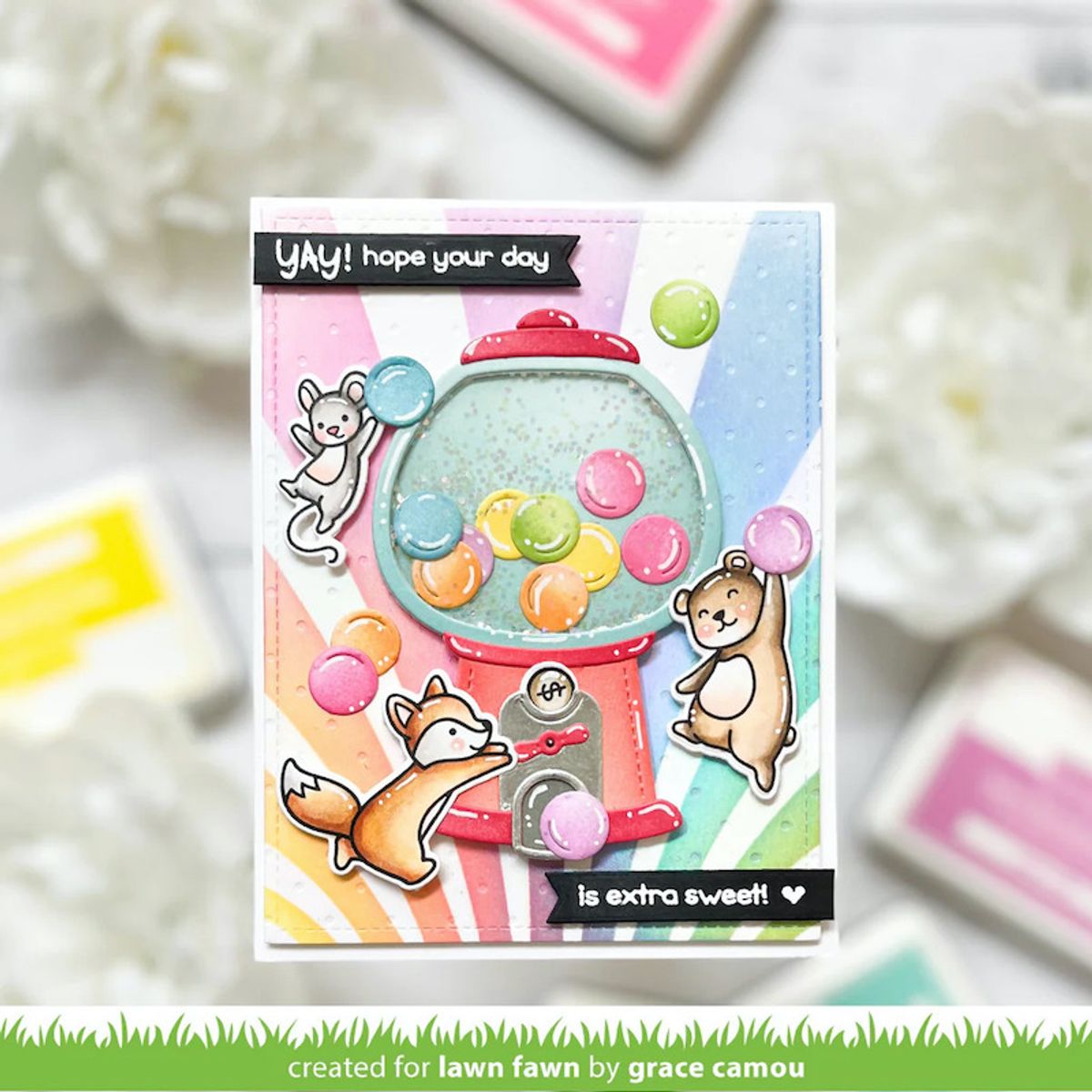 Lawn Fawn Buld-A-Gumball Machine Dies