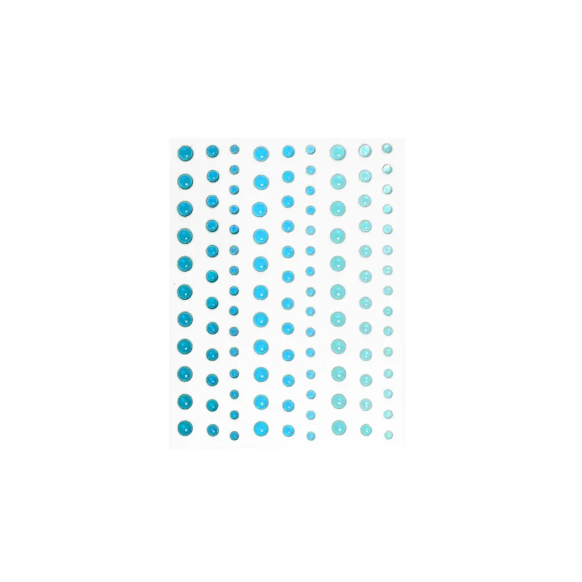 Hero Hues Enamel Dots - Translucent Aquas