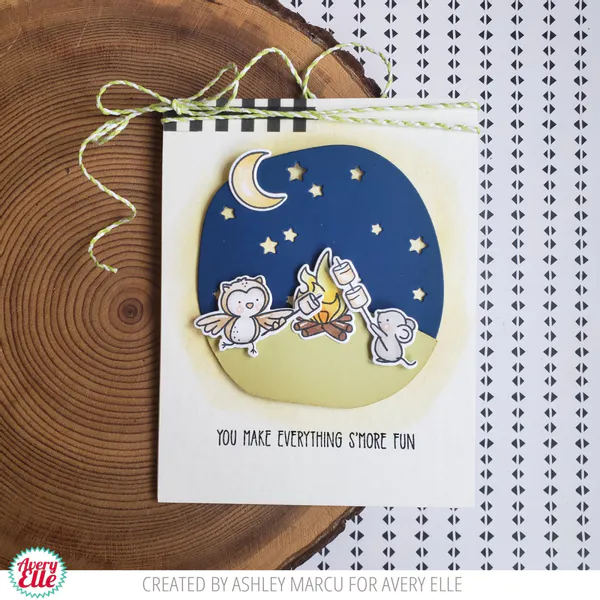 Hovedbilde Avery Elle Camping Critters Clear Stamps
