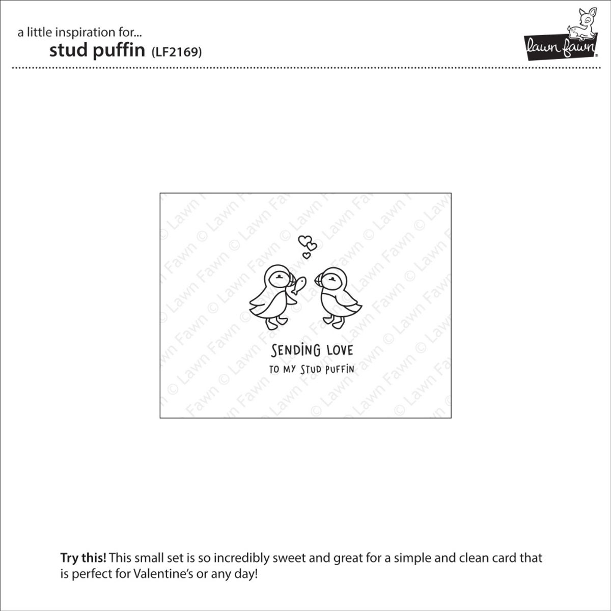 Lawn Fawn Stud Puffin Stamp Set