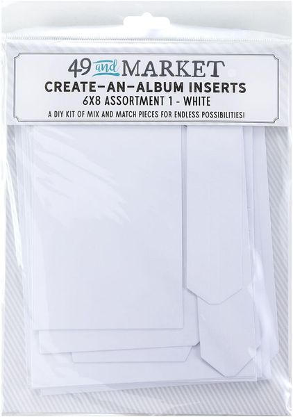 Hovedbilde Create-an-Album Inserts Assortment 1 - White