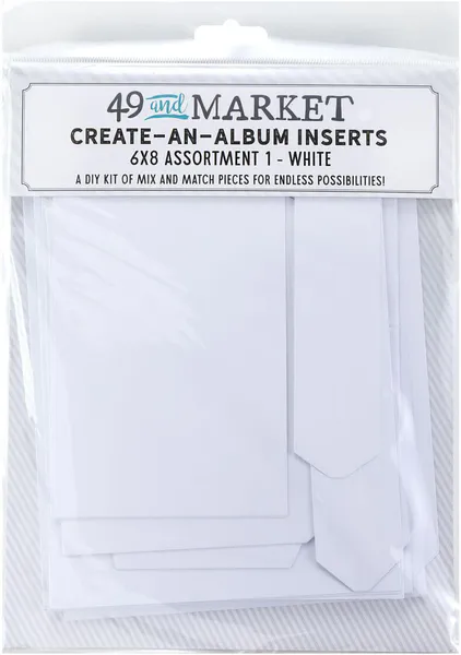 Hovedbilde Create-an-Album Inserts Assortment 1 - White