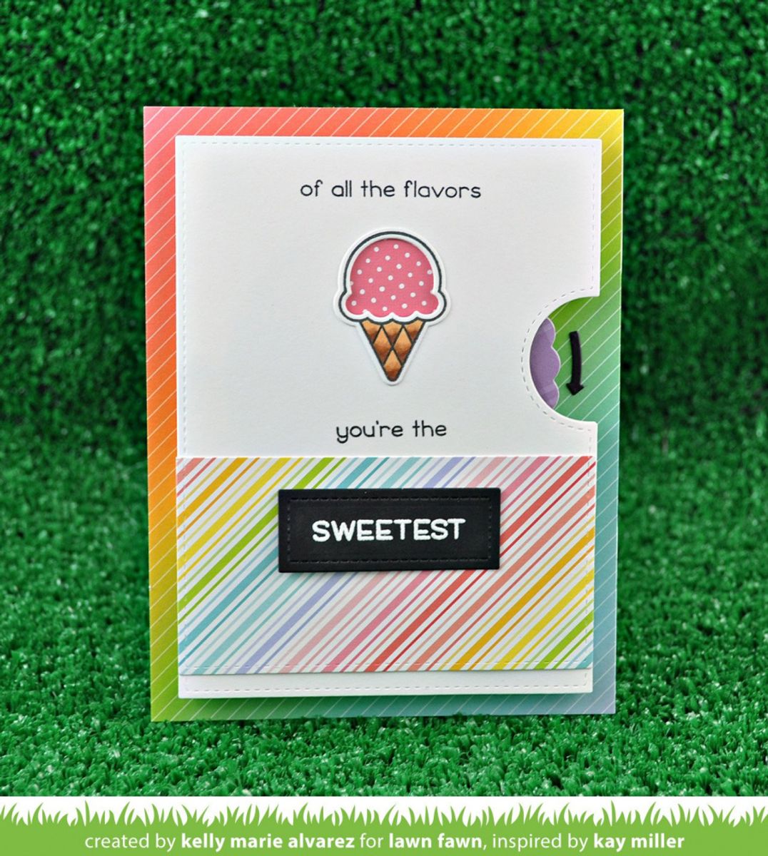 Lawn Fawn Reveal Wheel Sweetest Flavor Add-On Dies