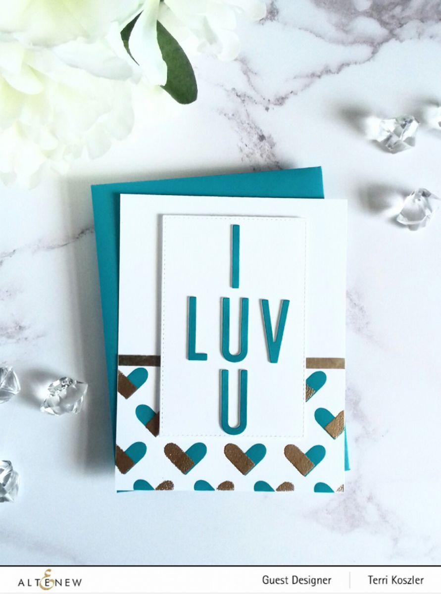 Altenew Color Block Hearts Stencil