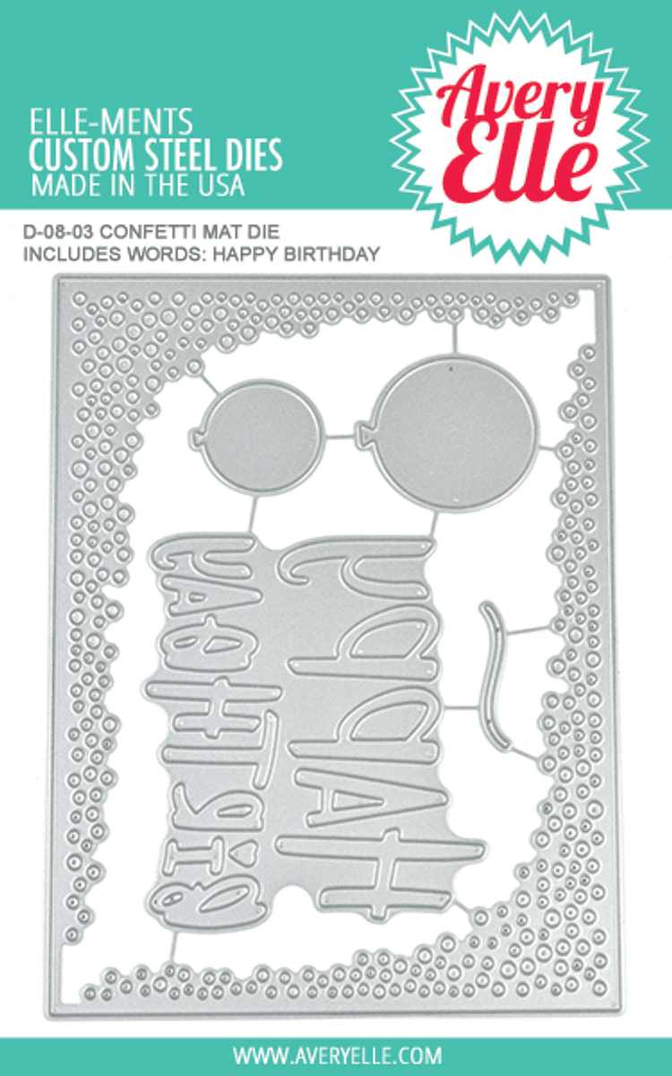 Avery Elle Confetti Mat Die