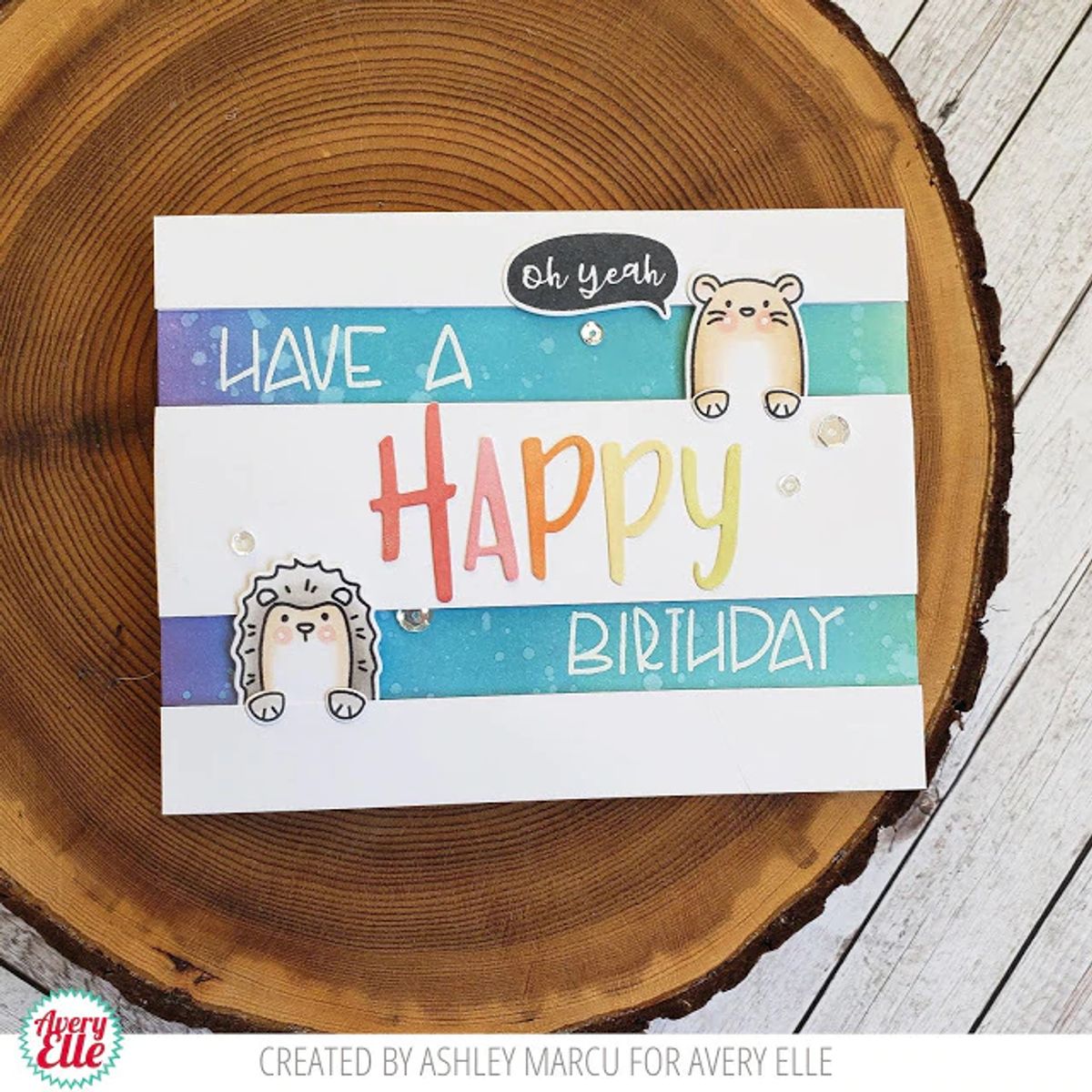 Avery Elle Peek-A-Boo Pals Stamp & Die Set