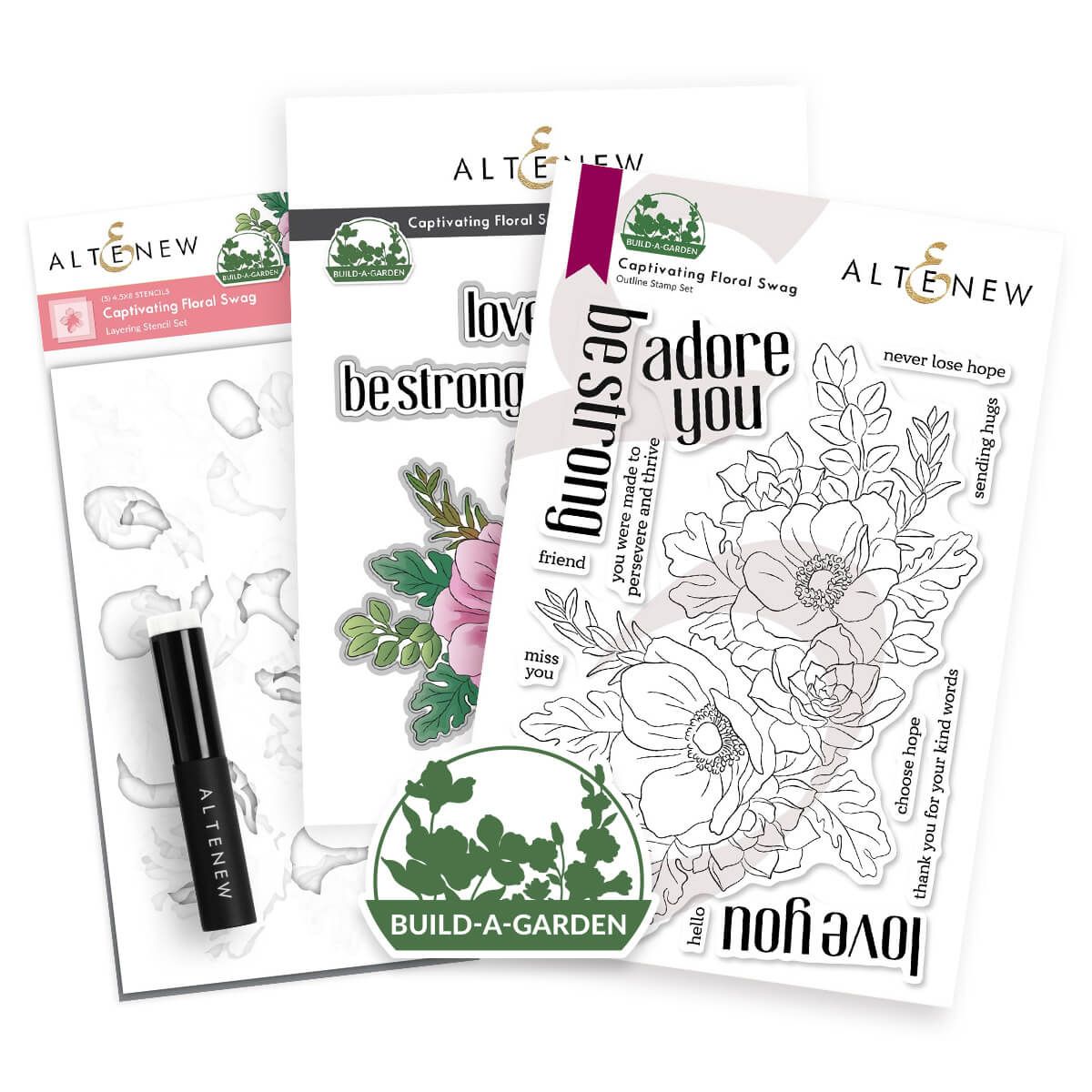 Altenew Build-A-Garden: Captivating Floral Swag