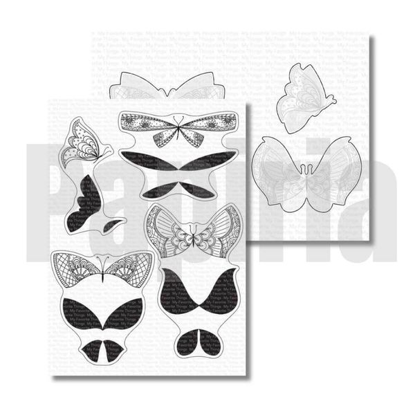 Hovedbilde MFT More Brilliant Butterflies stamp and die set