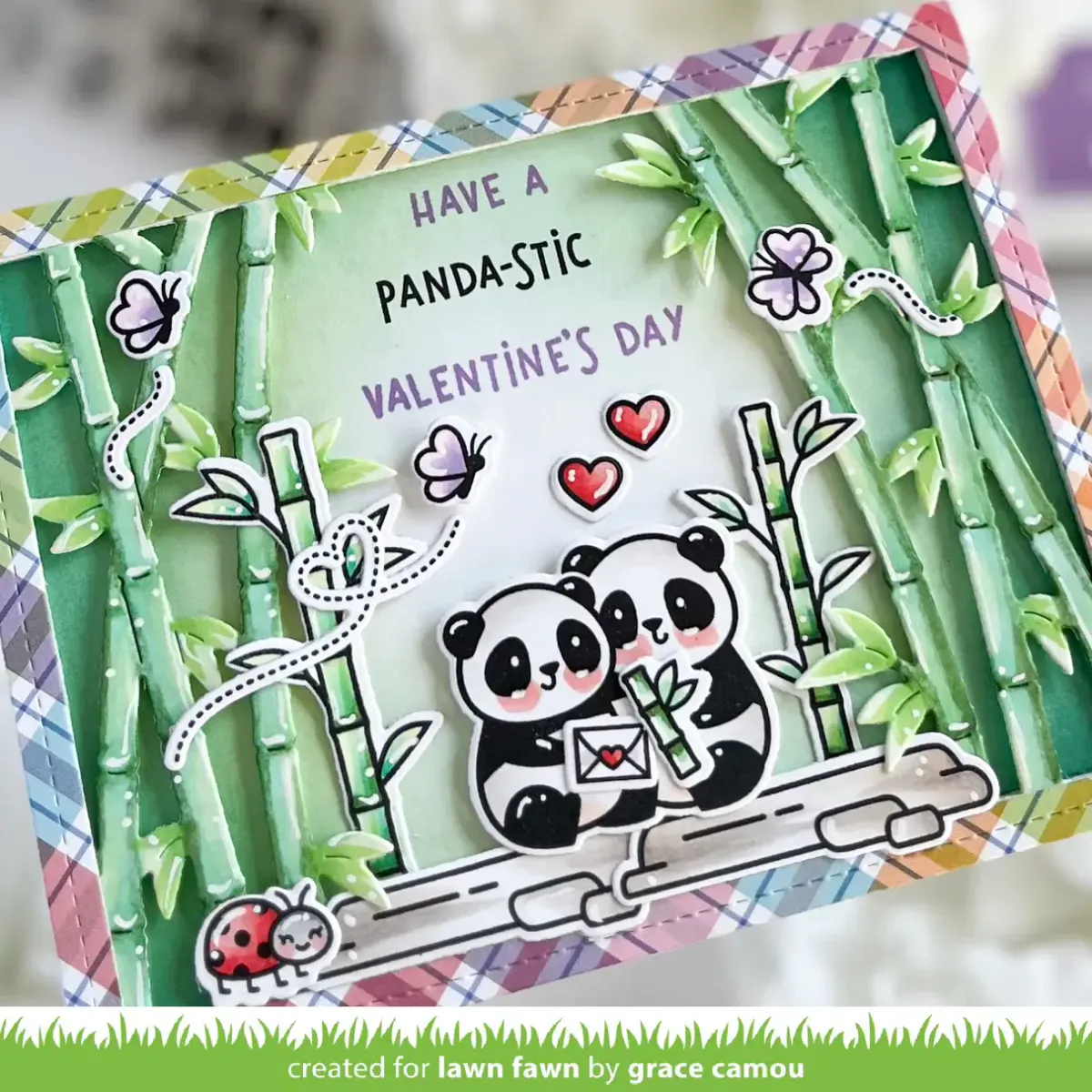 Lawn Fawn Bamboo Forest Backdrop: Landscape Dies