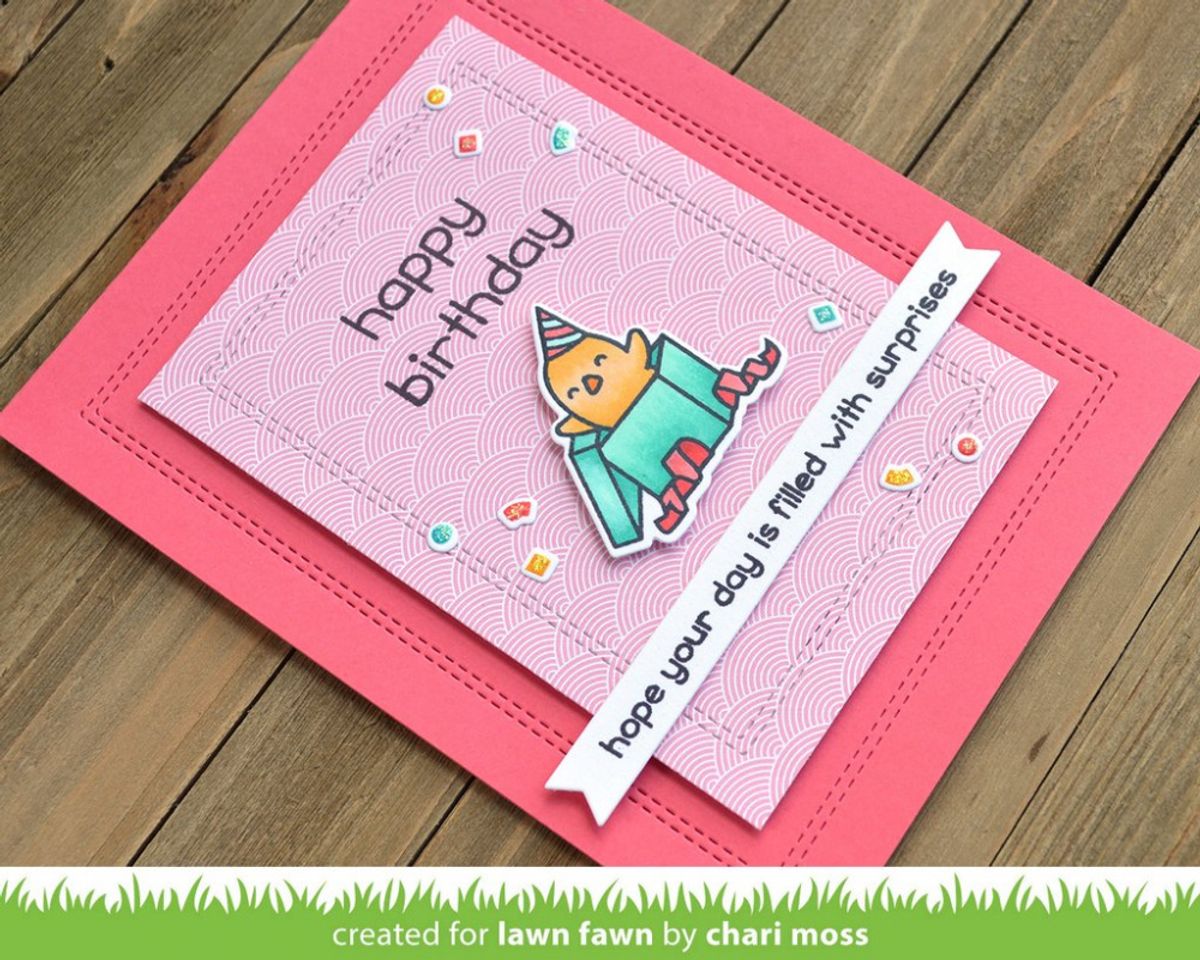 Lawn Fawn Just Stitching Double Rectangles Dies