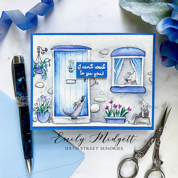 Hovedbilde 3C/ Anita Jeram Home Sweet Home stamp and die set
