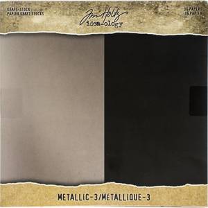 Bilde av Tim Holtz Idea-ology Kraft-Stock Metallic 3