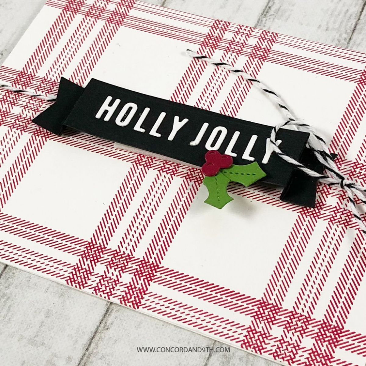 Concord & 9th Holly Jolly Banner Dies