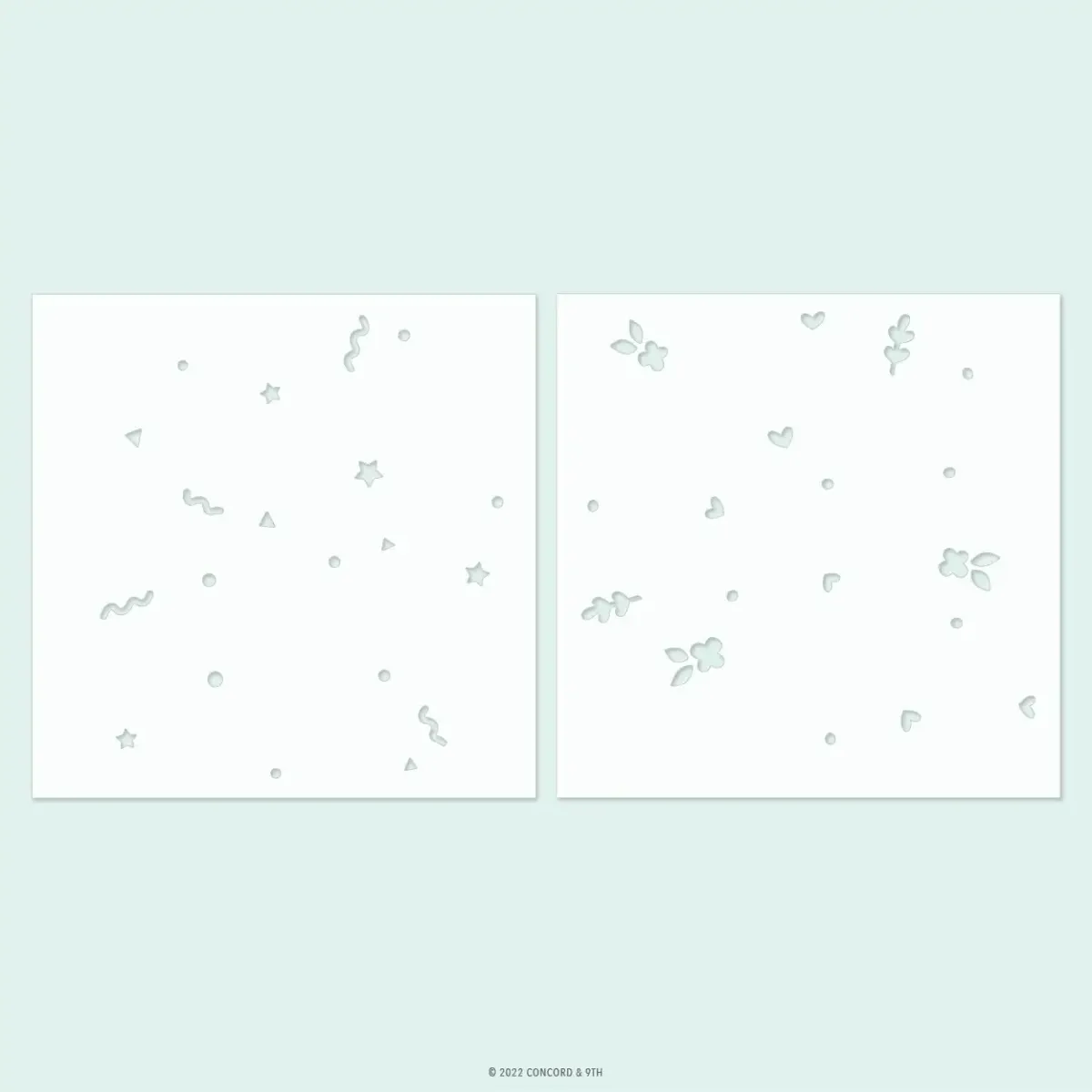 Concord & 9th Bursting Backgrounds Stencil Pack