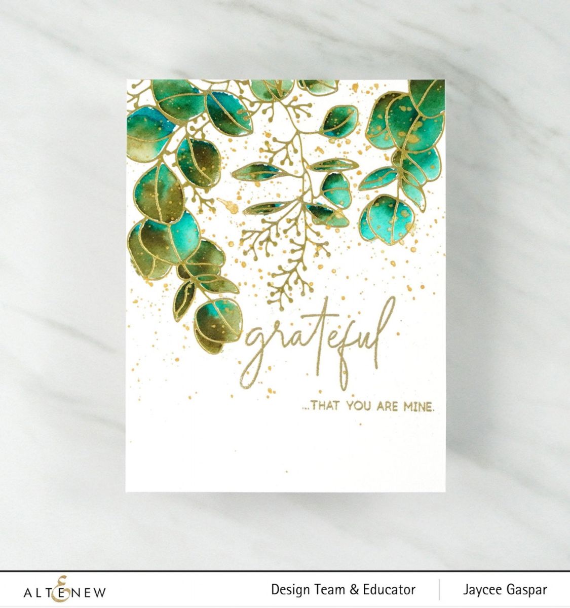 Altenew Eucalyptus Wreath Hot Foil Plate & Stencil Bundle
