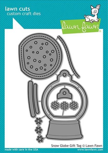 Lawn Fawn Snow Globe Gift Tag dies