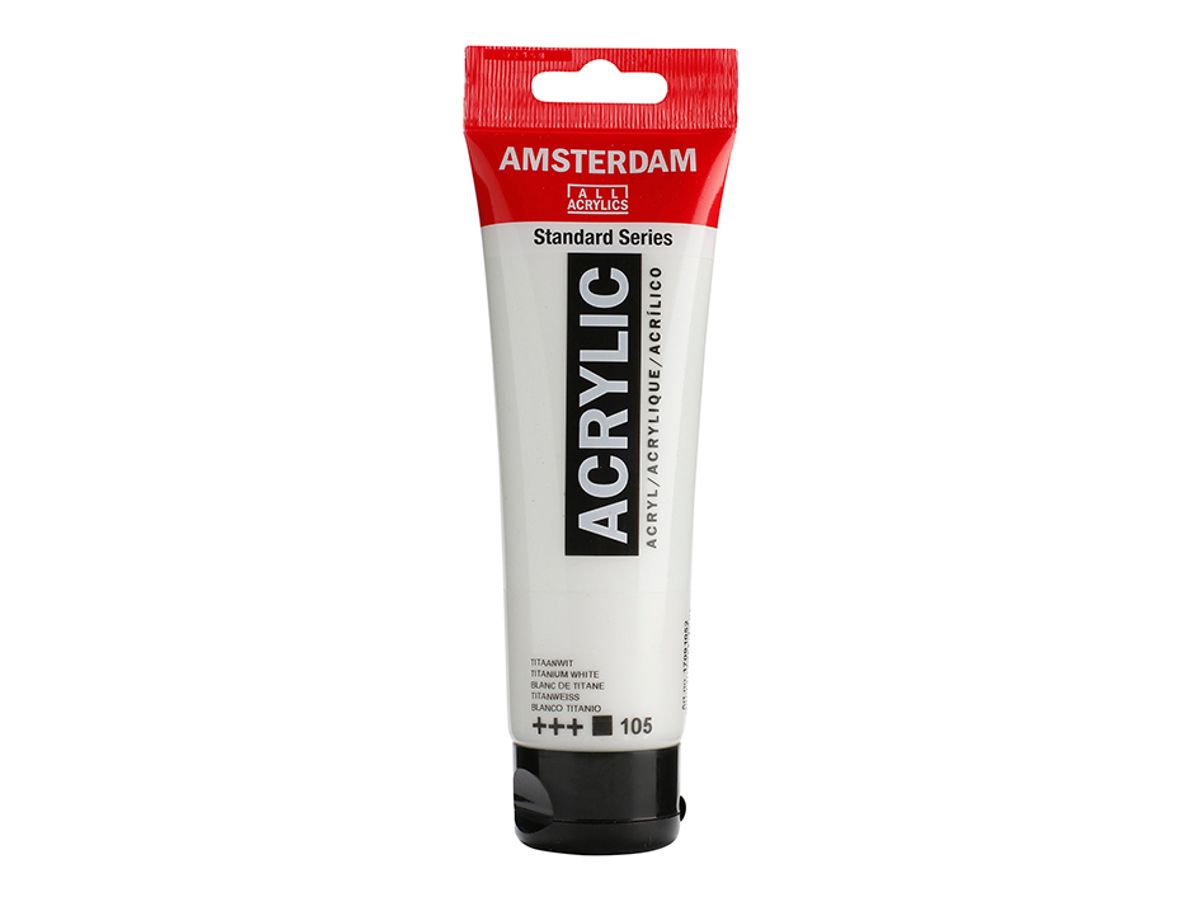 Amsterdam akrylmaling 120 ml – Titanium white