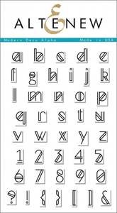 Bilde av Altenew Modern Deco Alpha Stamp Set