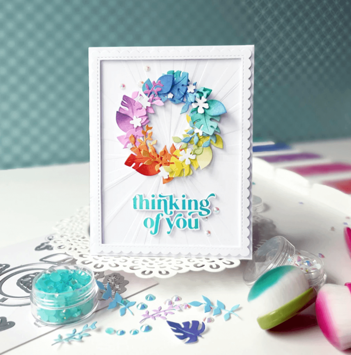 Pinkfresh Studio Garden Wreath die set
