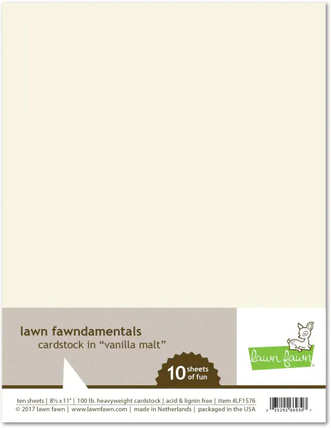 Hovedbilde Lawn Fawn Cardstock - Vanilla Malt
