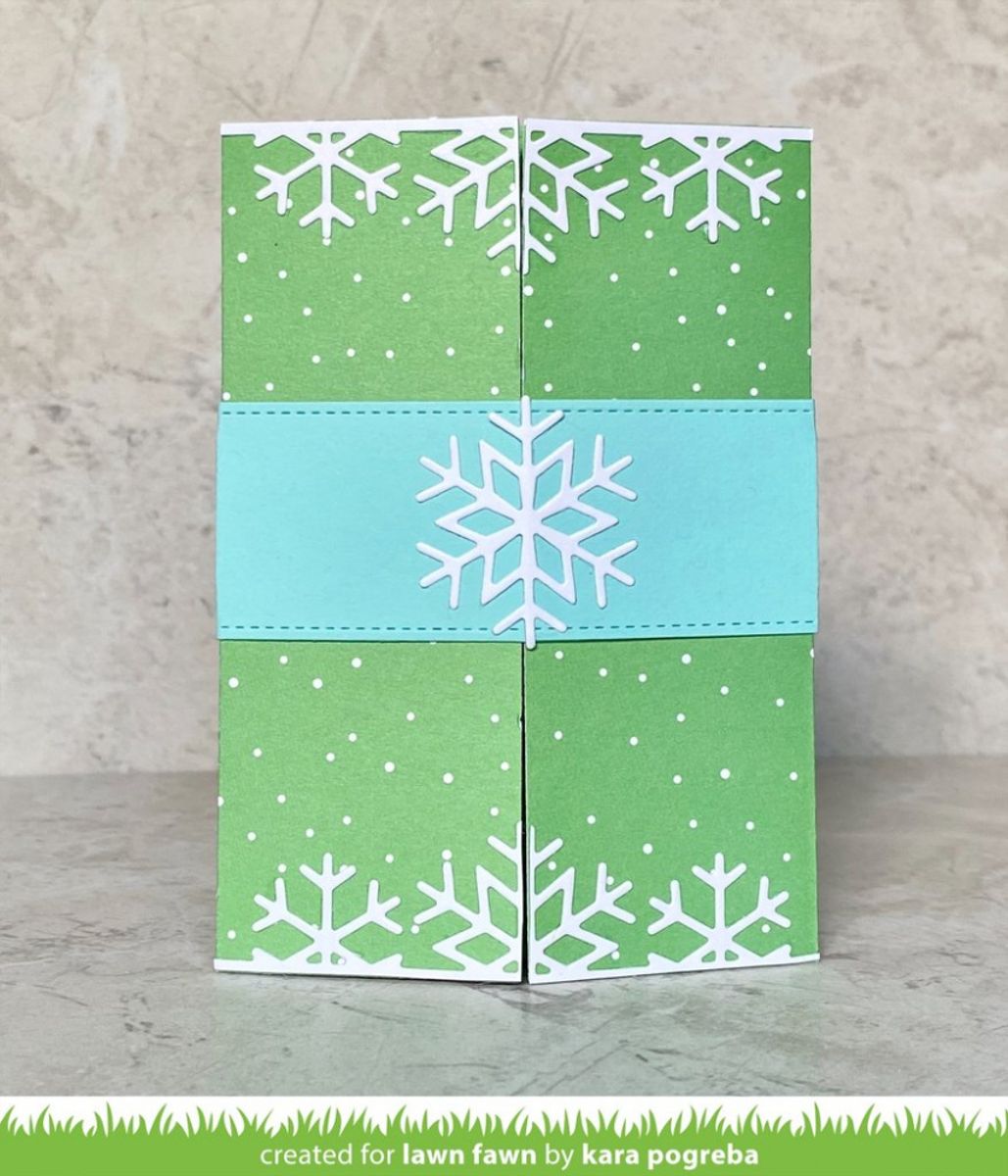Lawn Fawn Shutter Card Snow Globe Add-On Dies