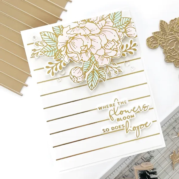 Hovedbilde Spellbinders Skinny Stripe Background Hot Foil ...