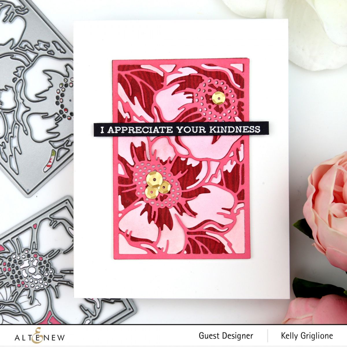 Altenew Dog Rose Panel A & B Die Bundle