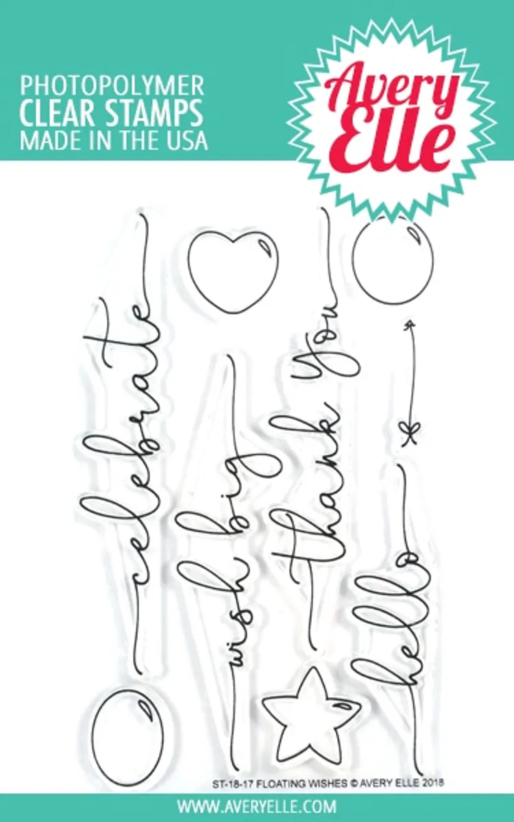 Avery Elle Floating Wishes Clear Stamps