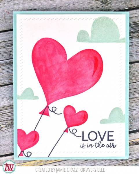 Hovedbilde Avery Elle Love Is In The Air Stamp & Die Set