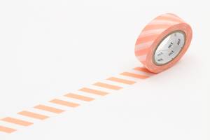 Bilde av mt Stripe Salmon Pink Washi Masking Tape