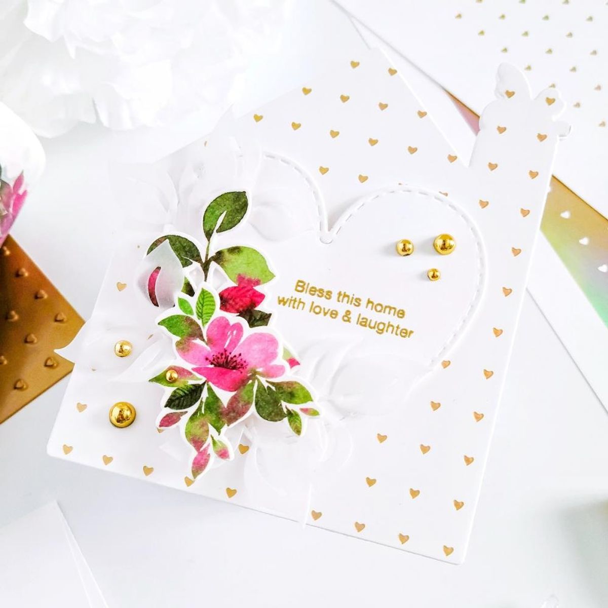 Pinkfresh Studio Heart Grid Hot Foil Plate