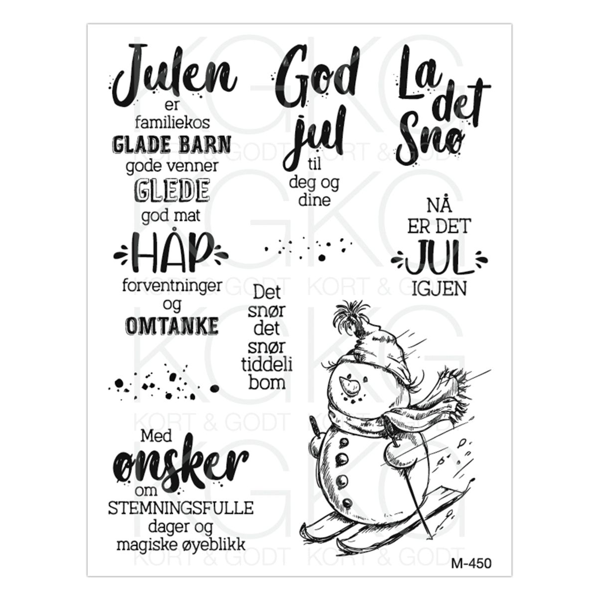 Kort og Godt stempel M-450