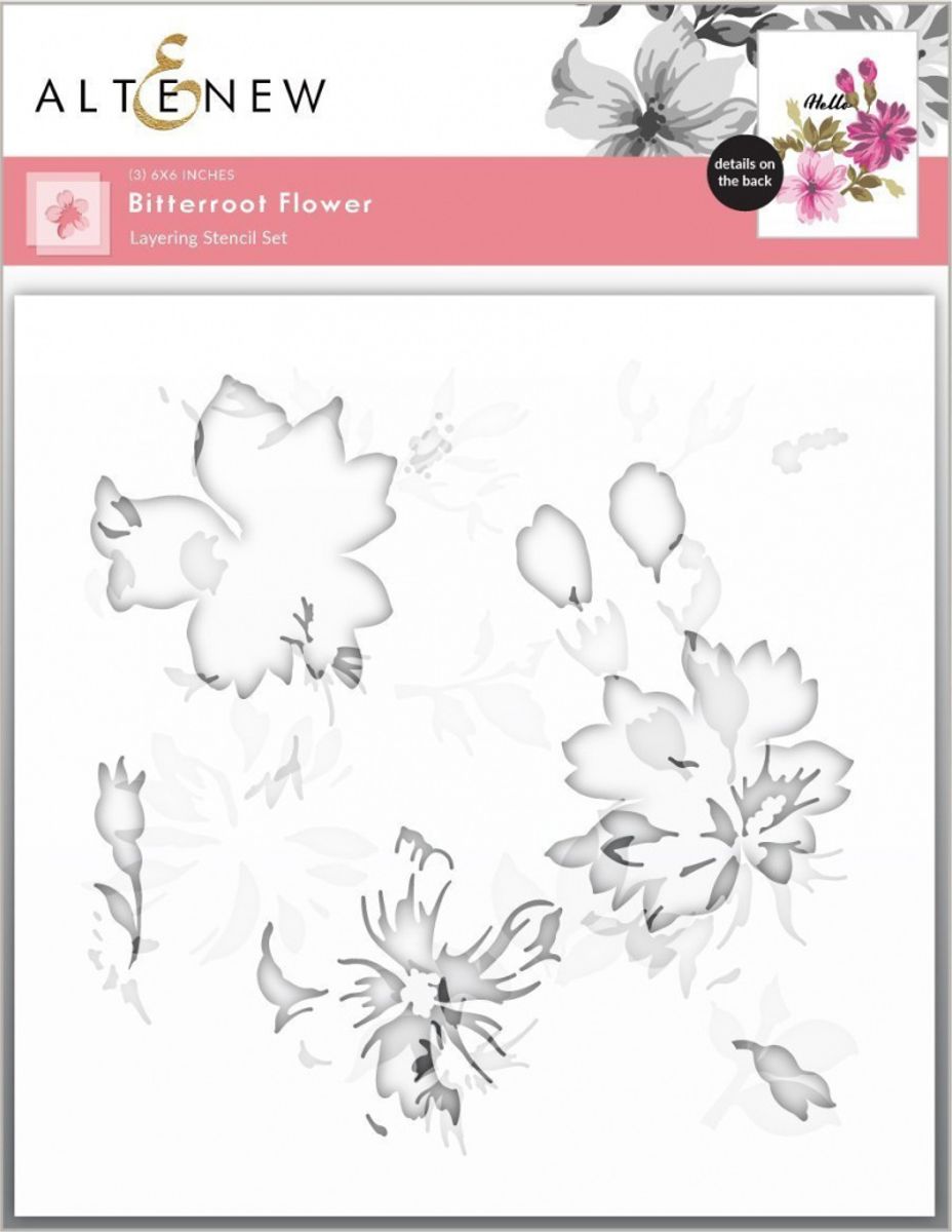 Altenew Bitterroot Flower Layering Stencil Set