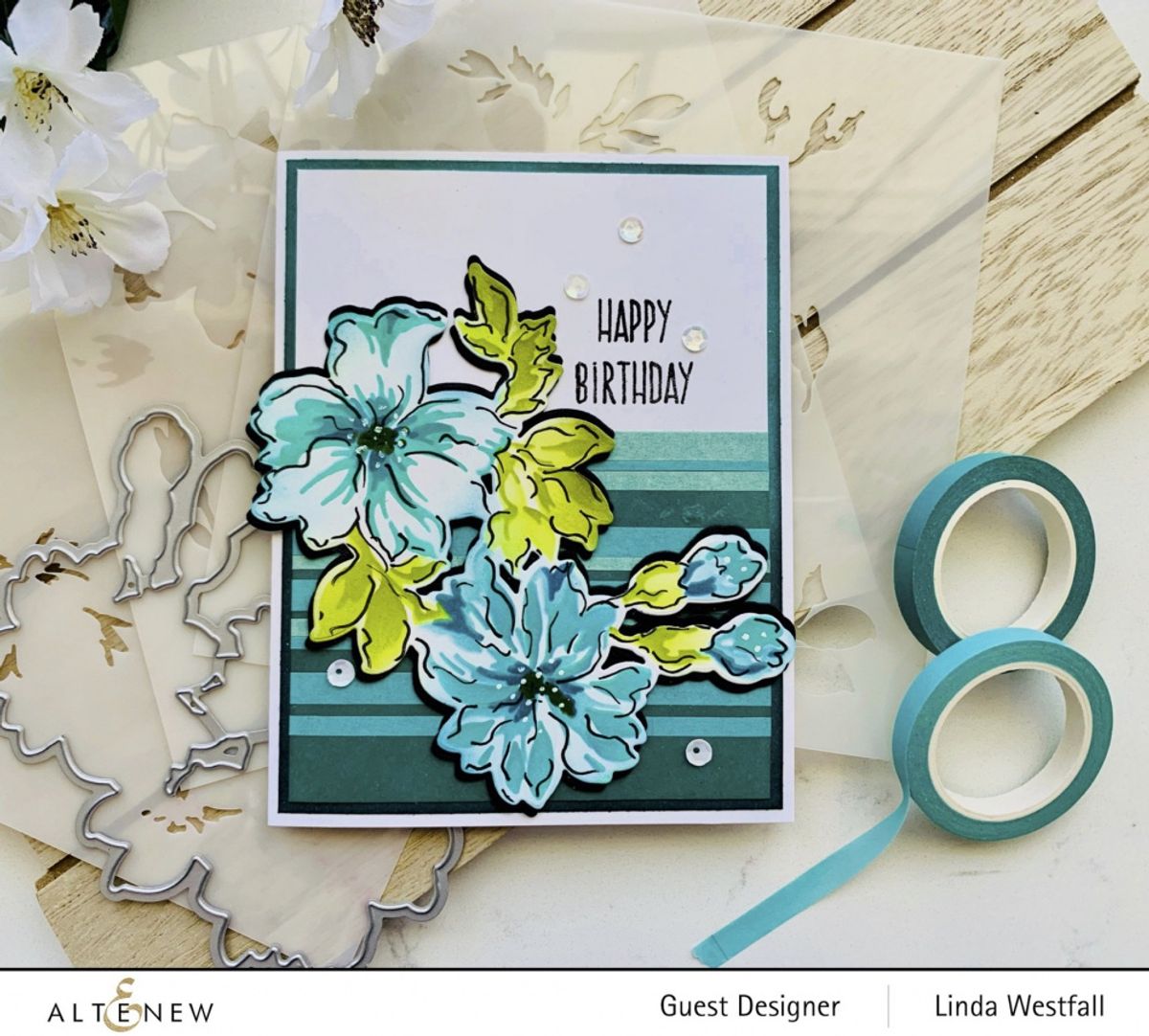Altenew Bitterroot Flower Layering Stencil Set