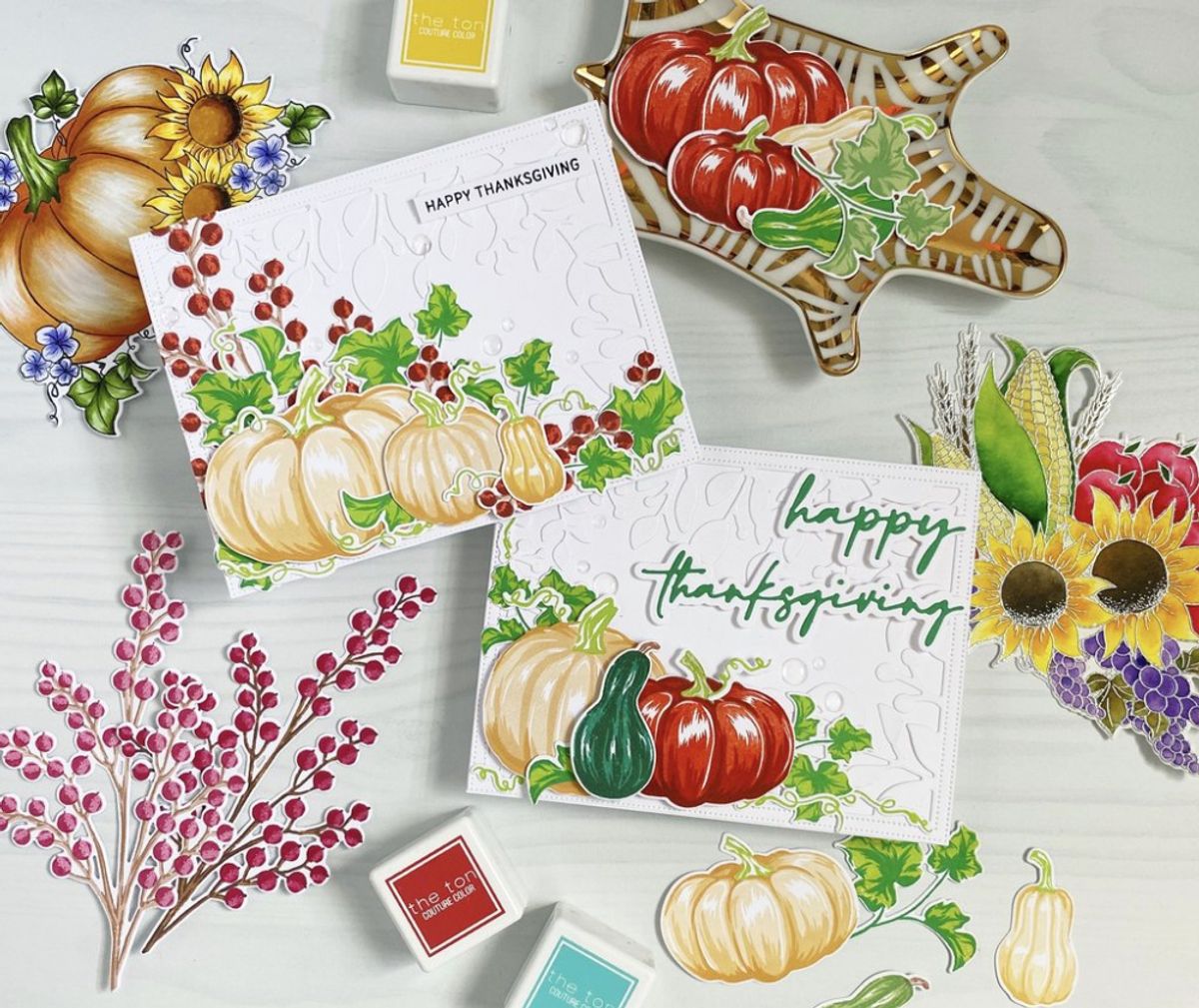 The Ton Ella Pumpkins stamp & die bundle
