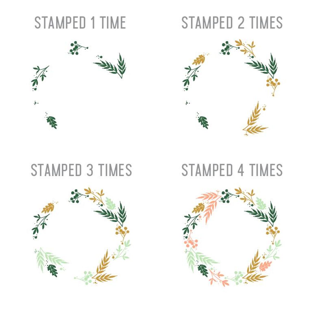 Concord & 9th Harvest Wreath Turnabout Stamp Set