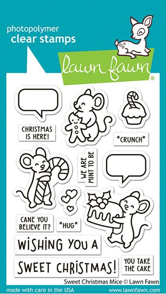 Hovedbilde Lawn Fawn Sweet Christmas Mice Stamp Set